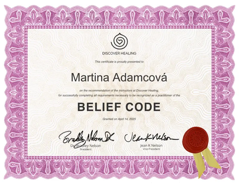 certifikát Body Code